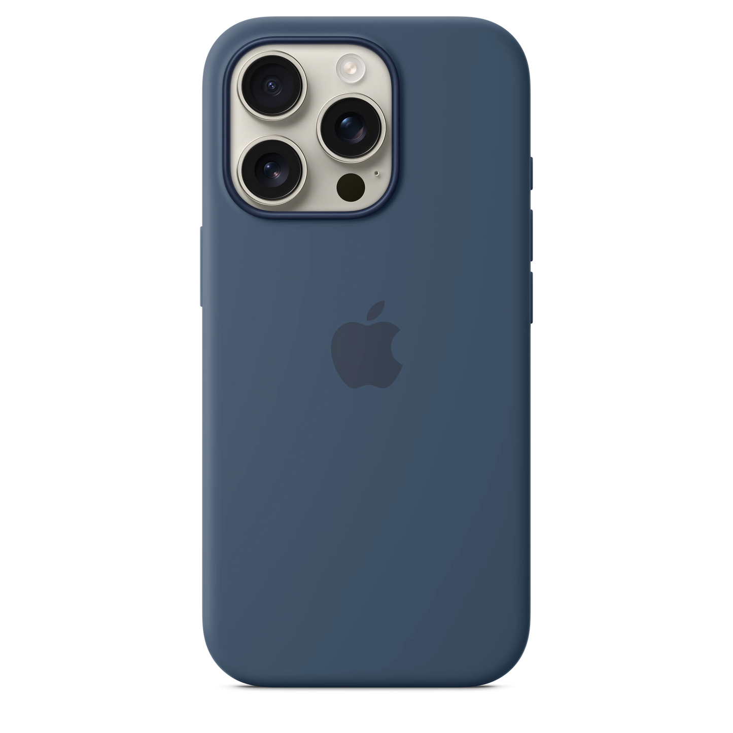 Husa de protectie Apple cu MagSafe pentru iPhone 16 Pro, Silicon, Denim - iSTYLE RO