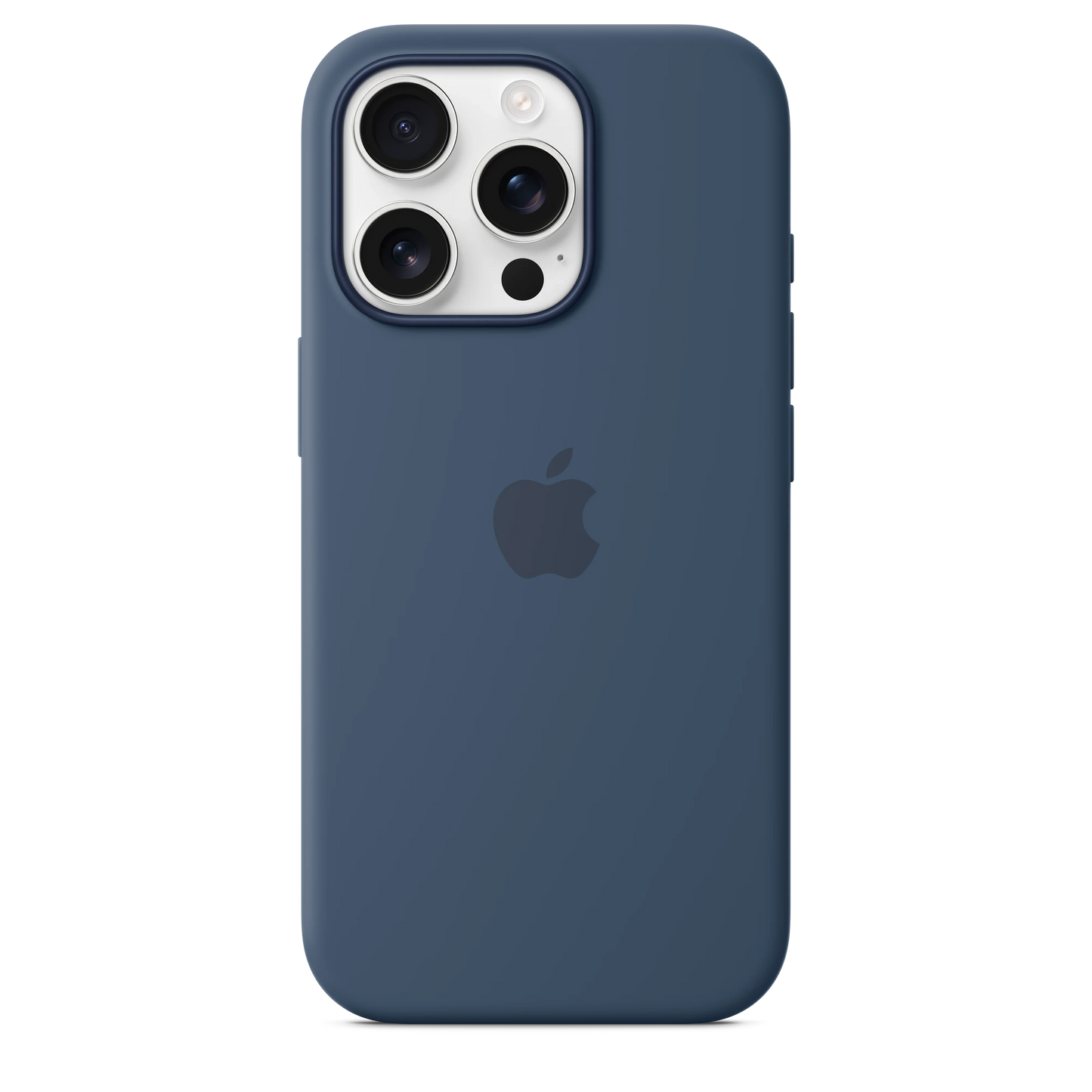 Husa de protectie Apple cu MagSafe pentru iPhone 16 Pro, Silicon, Denim - iSTYLE RO