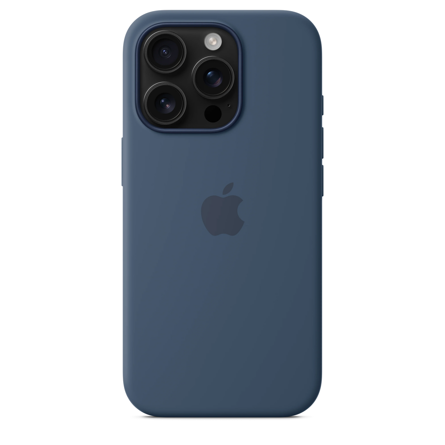 Husa de protectie Apple cu MagSafe pentru iPhone 16 Pro, Silicon, Denim - iSTYLE RO