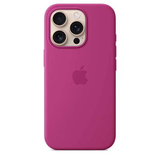 Husa de protectie Apple cu MagSafe pentru iPhone 16 Pro, Silicon, Fuchsia (Seasonal) - iSTYLE RO