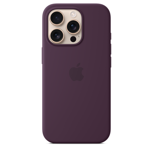 Husa de protectie Apple cu MagSafe pentru iPhone 16 Pro, Silicon, Plum - iSTYLE RO