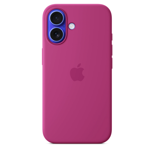 Husa de protectie Apple cu MagSafe pentru iPhone 16, Silicon, Fuchsia (Seasonal) - iSTYLE RO