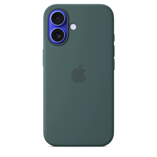 Husa de protectie Apple cu MagSafe pentru iPhone 16, Silicon, Lake Green (Seasonal) - iSTYLE RO