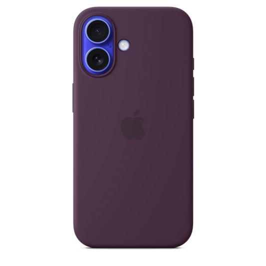Husa de protectie Apple cu MagSafe pentru iPhone 16, Silicon, Plum - iSTYLE RO
