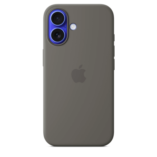 Husa de protectie Apple cu MagSafe pentru iPhone 16, Silicon, Stone Gray - iSTYLE RO