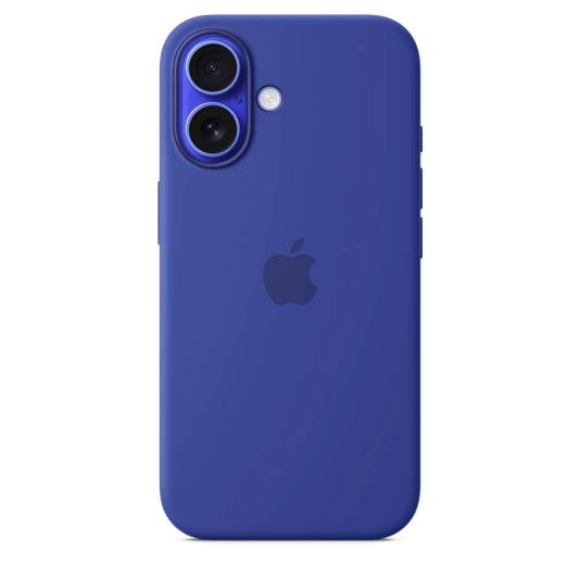 Husa de protectie Apple cu MagSafe pentru iPhone 16, Silicon, Ultramarine (Seasonal) - iSTYLE RO
