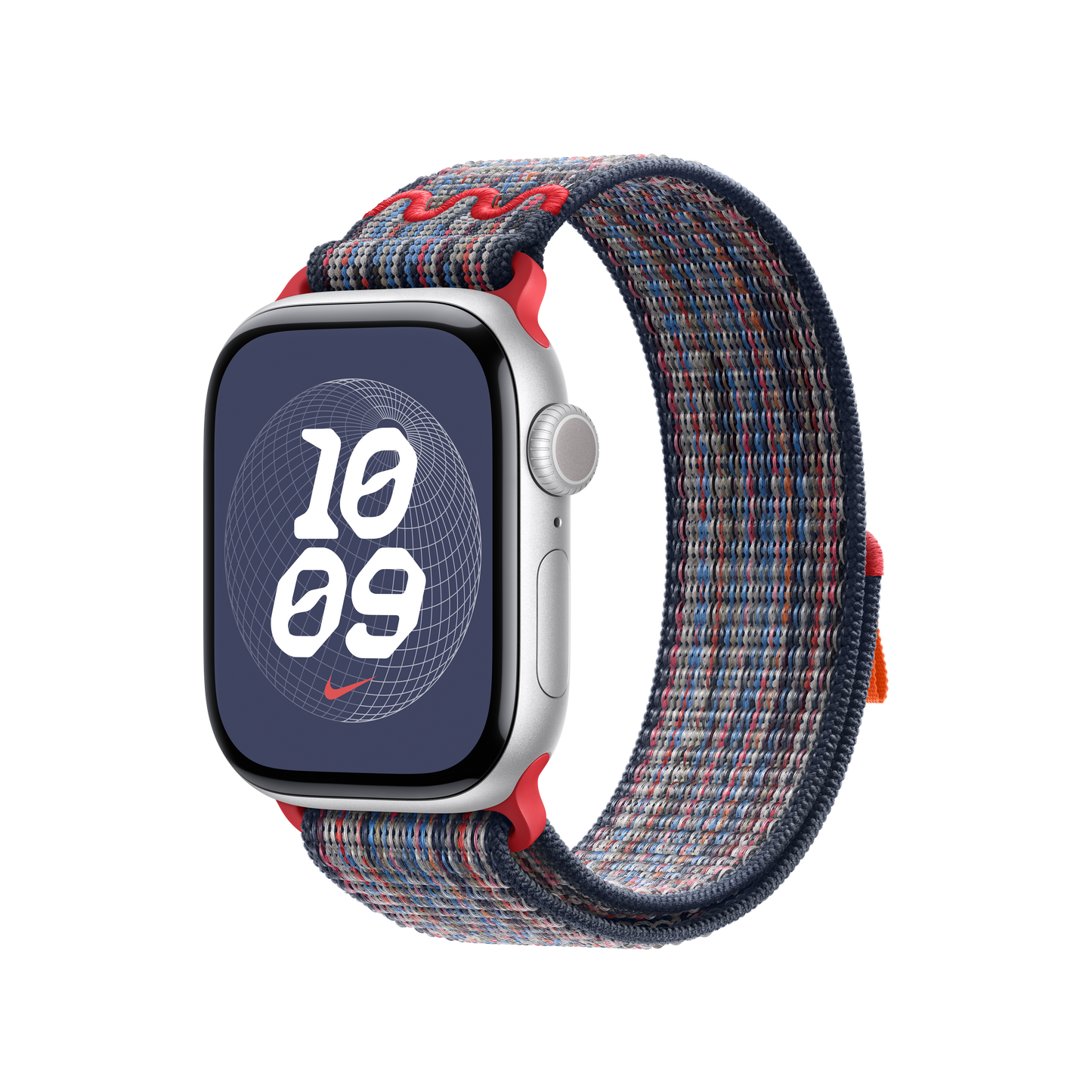 Curea Apple pentru Apple Watch 40mm Nike Sport Loop, Blue/Red Nike Sport Loop - iSTYLE RO