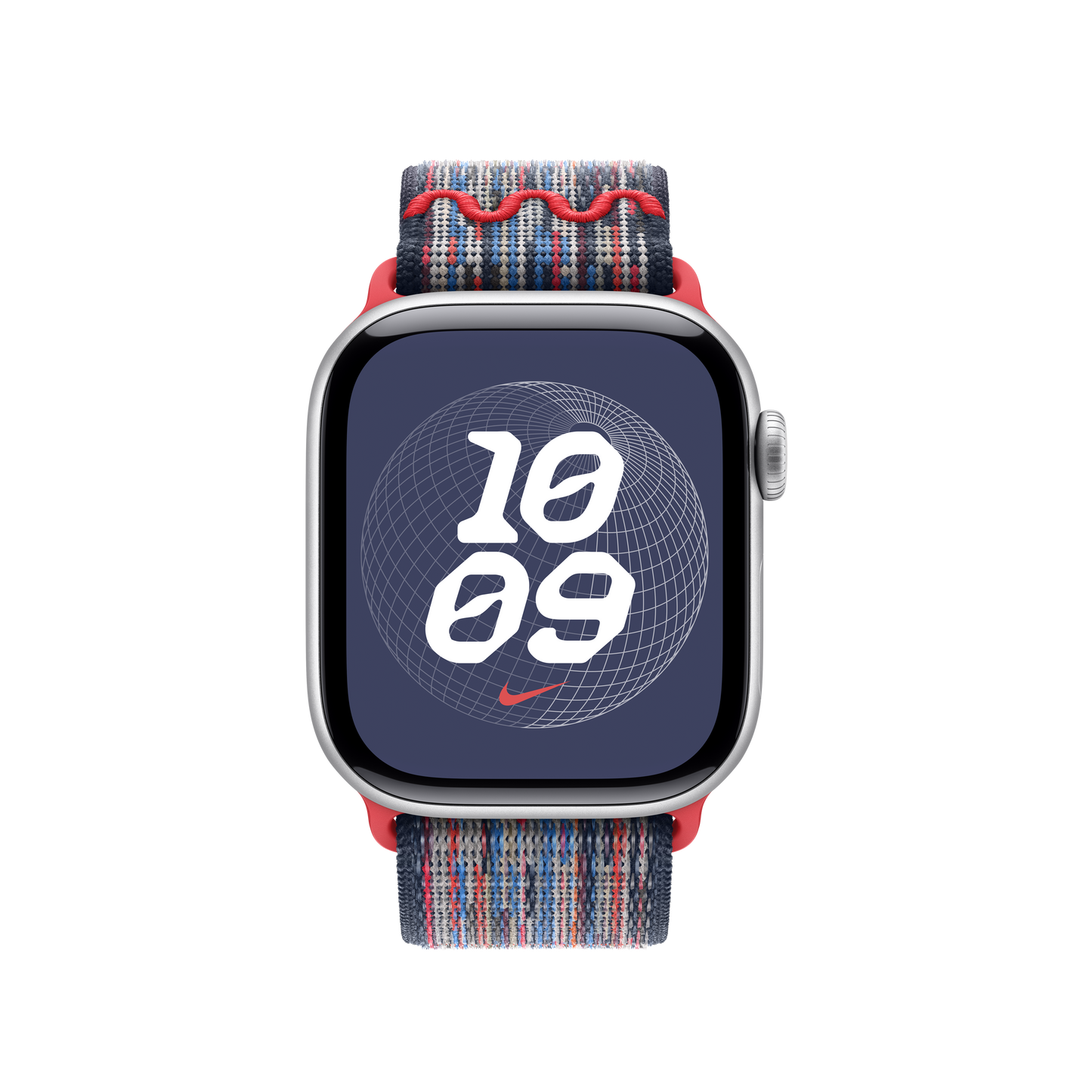 Curea Apple pentru Apple Watch 40mm Nike Sport Loop, Blue/Red Nike Sport Loop - iSTYLE RO