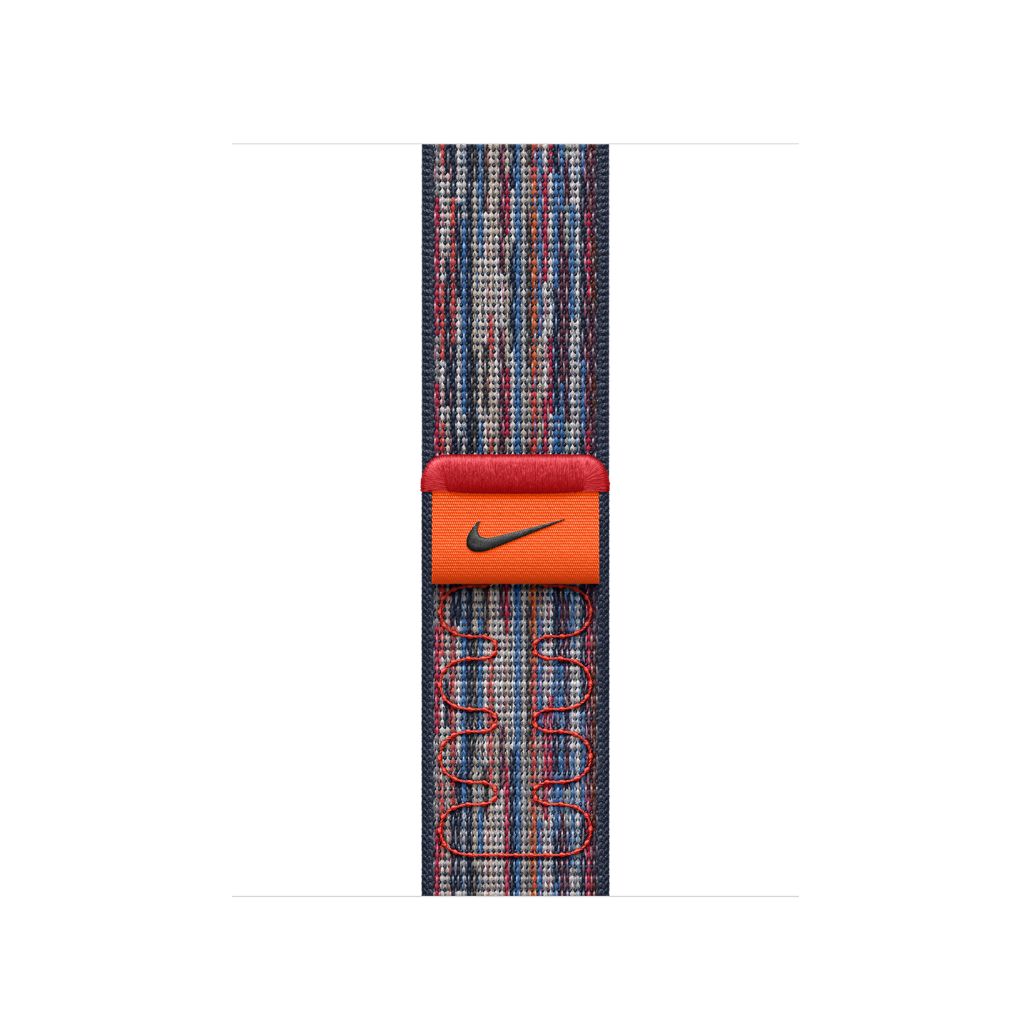 Curea Apple pentru Apple Watch 40mm Nike Sport Loop, Blue/Red Nike Sport Loop - iSTYLE RO