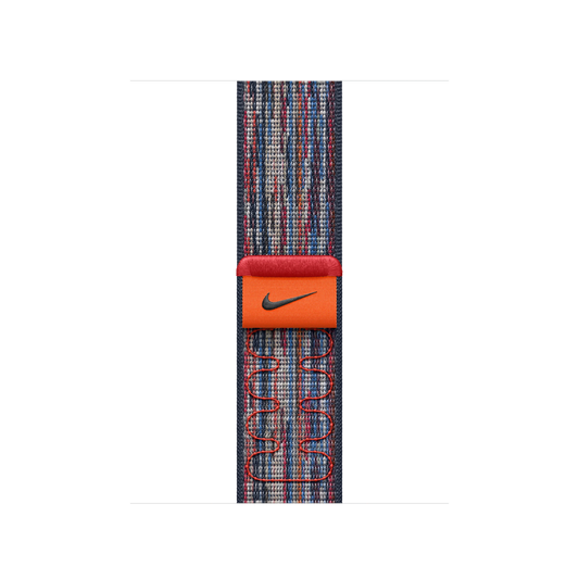 Curea Apple pentru Apple Watch 40mm Nike Sport Loop, Blue/Red Nike Sport Loop - iSTYLE RO