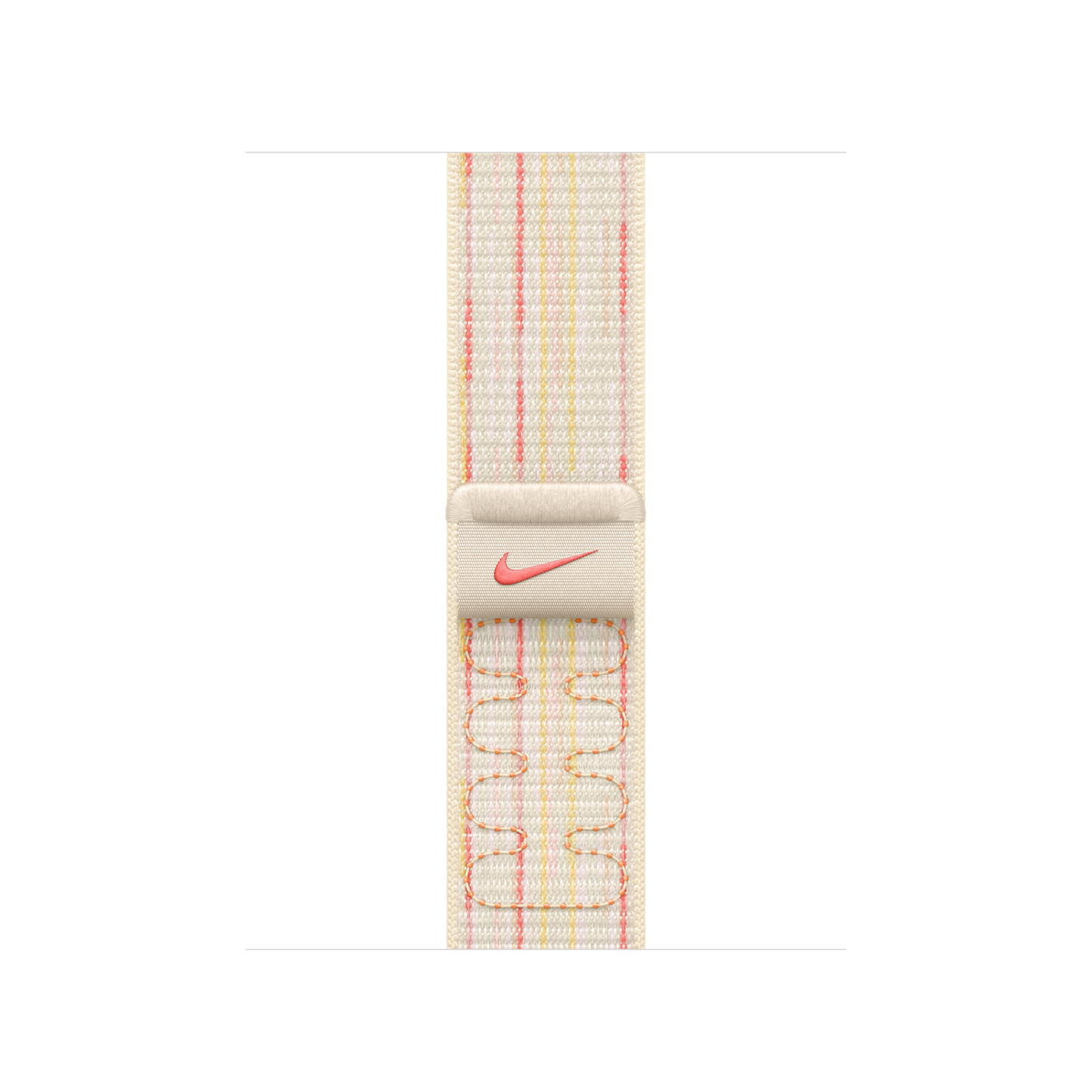 Curea Apple pentru Apple Watch 40mm Nike Sport Loop, Starlight/Pink Nike Sport Loop - iSTYLE RO