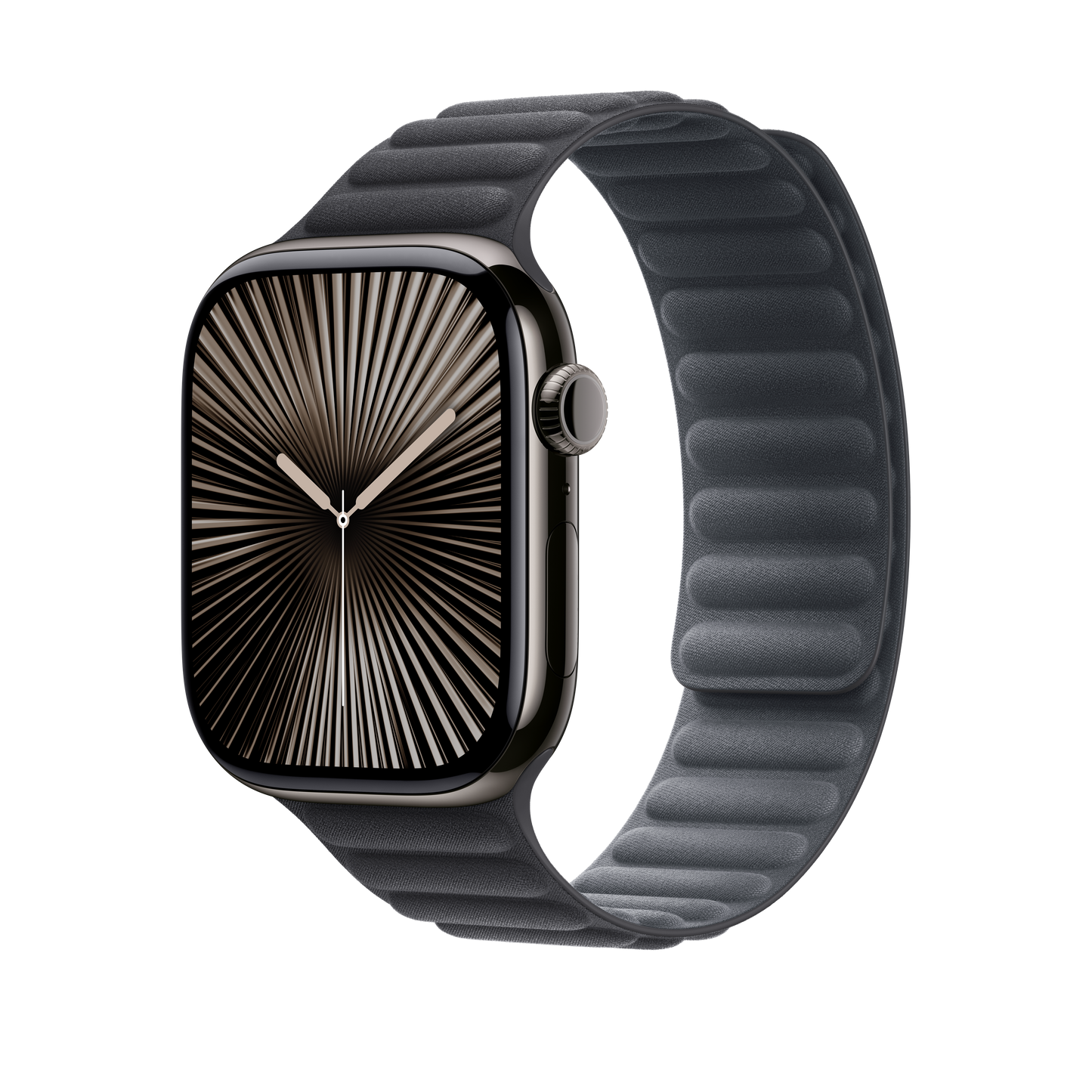 Curea Apple pentru Apple Watch 46mm Magnetic Link, Black Magnetic Link, M/L - iSTYLE RO