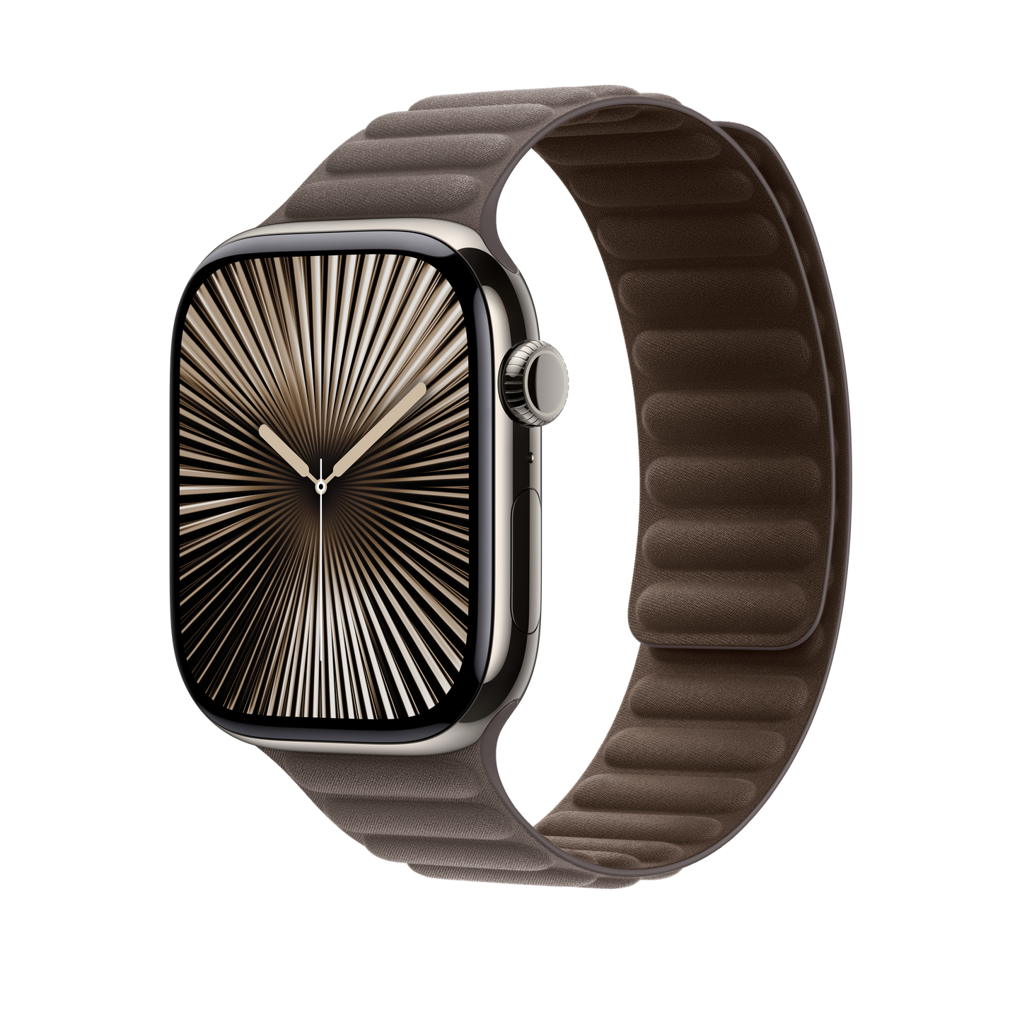 Curea Apple pentru Apple Watch 46mm Magnetic Link, Dark Taupe Magnetic Link, M/L - iSTYLE RO