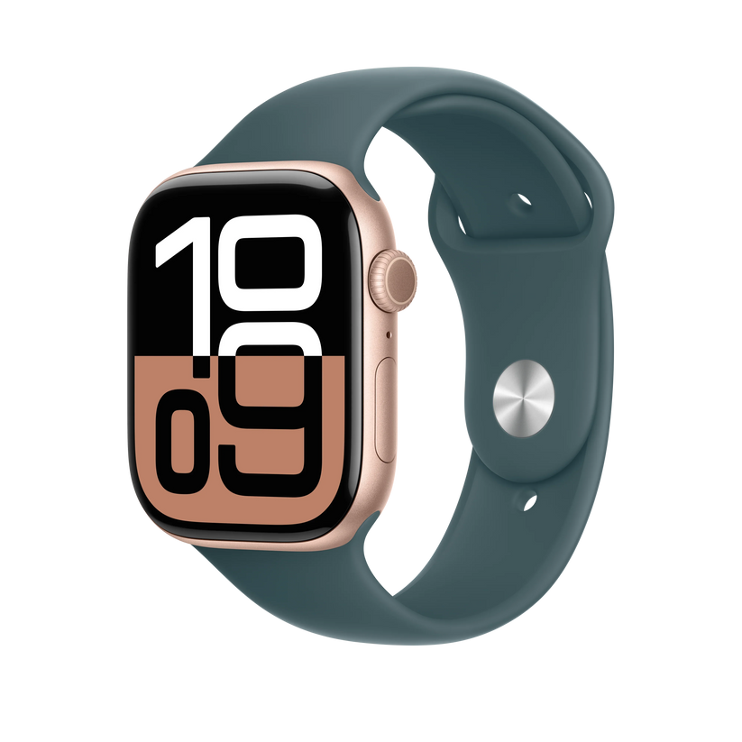 Curea Apple pentru Apple Watch 46mm Sport Band, Lake Green Sport Band, S/M - iSTYLE RO
