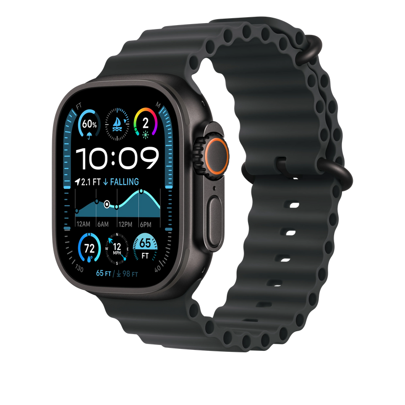 Extensie curea Apple pentru Apple Watch 49mm Black Ocean Band Extension - Black Titanium Finish - iSTYLE RO