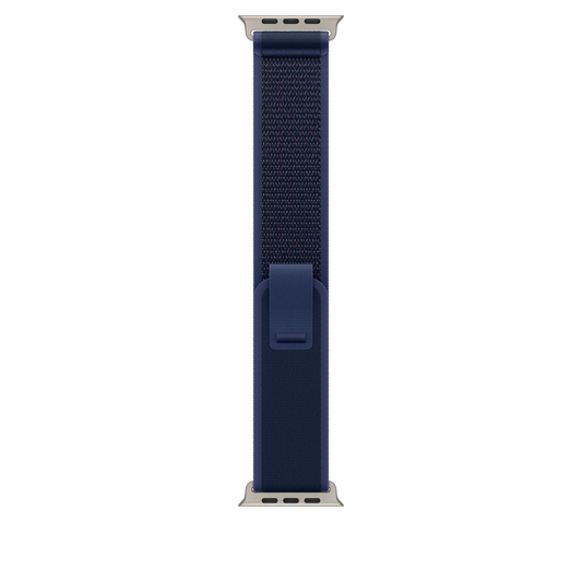 Curea Apple pentru Apple Watch 49mm Blue Trail Loop - M/L - Natural Titanium Finish - iSTYLE RO