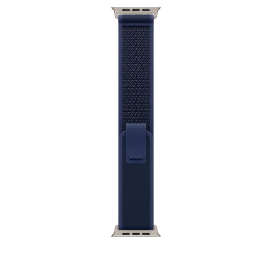 Curea Apple pentru Apple Watch 49mm Blue Trail Loop, S/M, Natural Titanium Finish - iSTYLE RO
