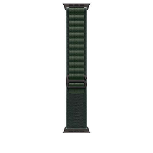 Curea Apple pentru Apple Watch 49mm Dark Green Alpine Loop - Small - Black Titanium Finish - iSTYLE RO