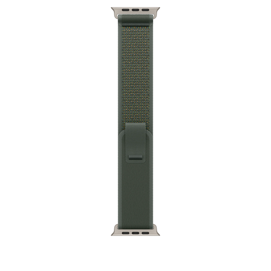 Curea Apple pentru Apple Watch 49mm Green Trail Loop, S/M, Natural Titanium Finish - iSTYLE RO