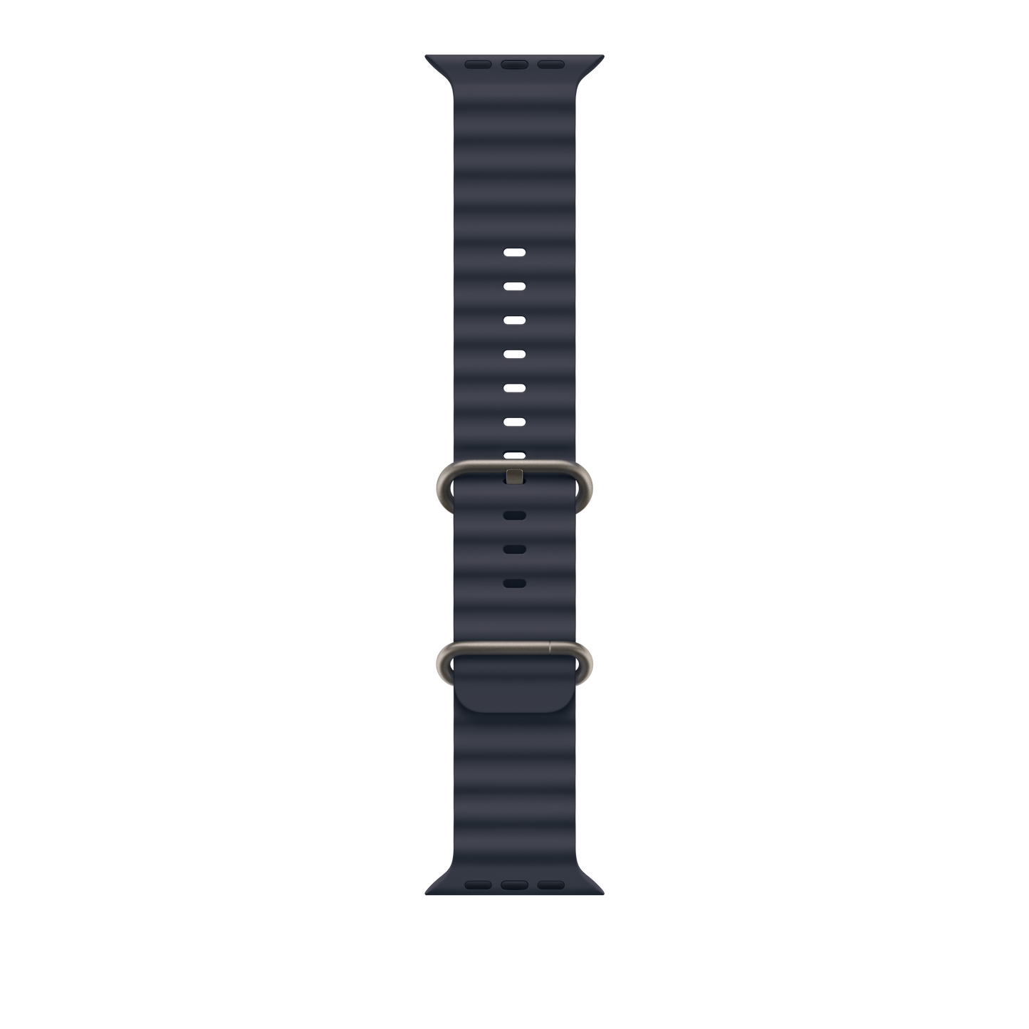 Curea Apple pentru Apple Watch 49mm Navy Ocean Band - Natural Titanium Finish - iSTYLE RO