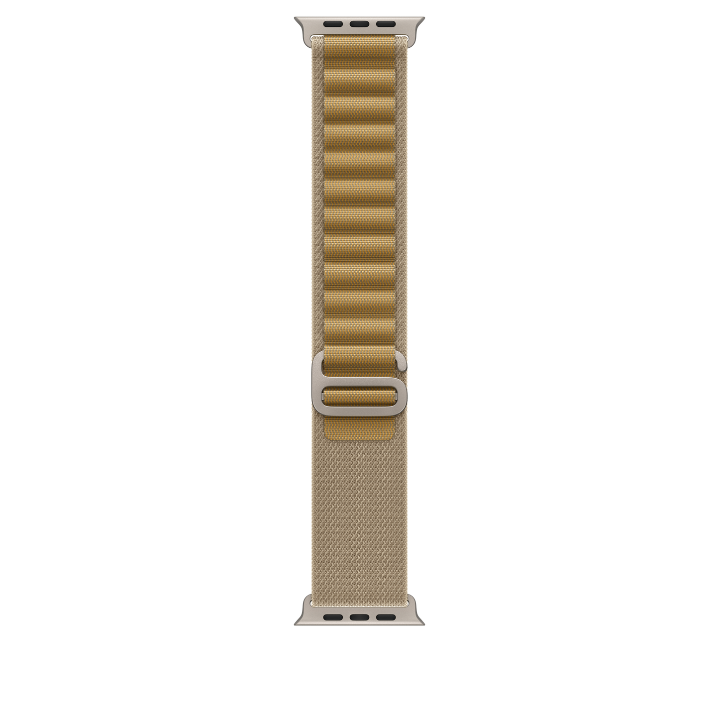 Curea Apple pentru Apple Watch 49mm Tan Alpine Loop, Medium, Natural Titanium Finish - iSTYLE RO