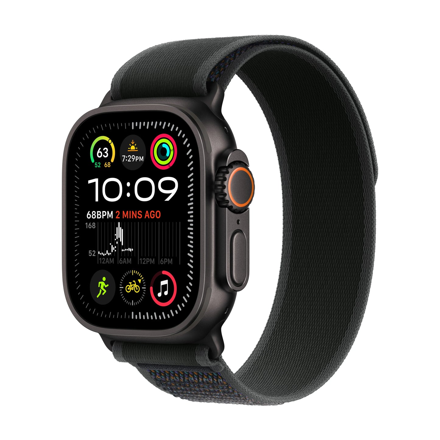 Apple Watch Ultra 2 GPS + Cellular 49mm Black Titanium Case with Black Trail Loop - M/L - iSTYLE RO