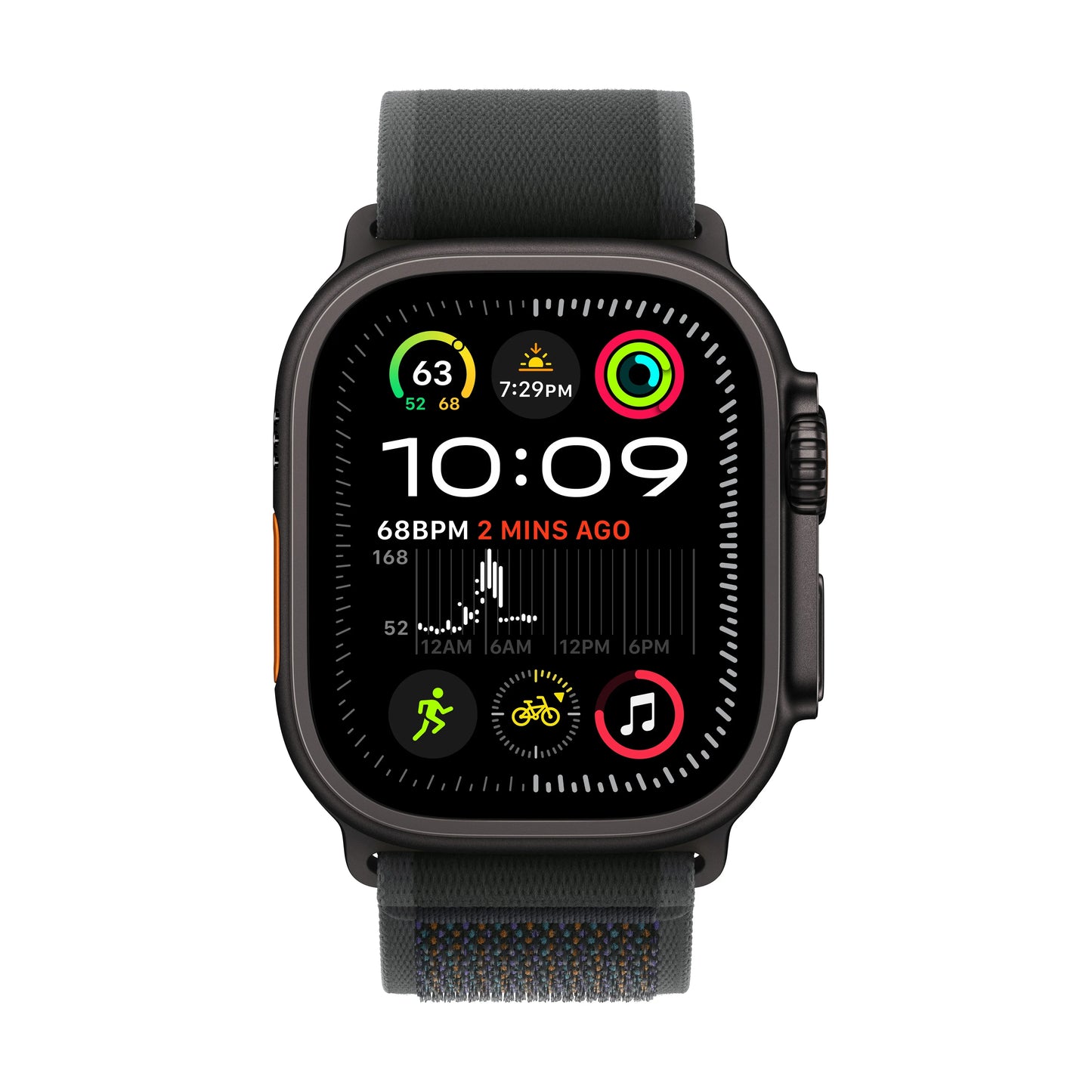 Apple Watch Ultra 2 GPS + Cellular 49mm Black Titanium Case with Black Trail Loop - M/L - iSTYLE RO