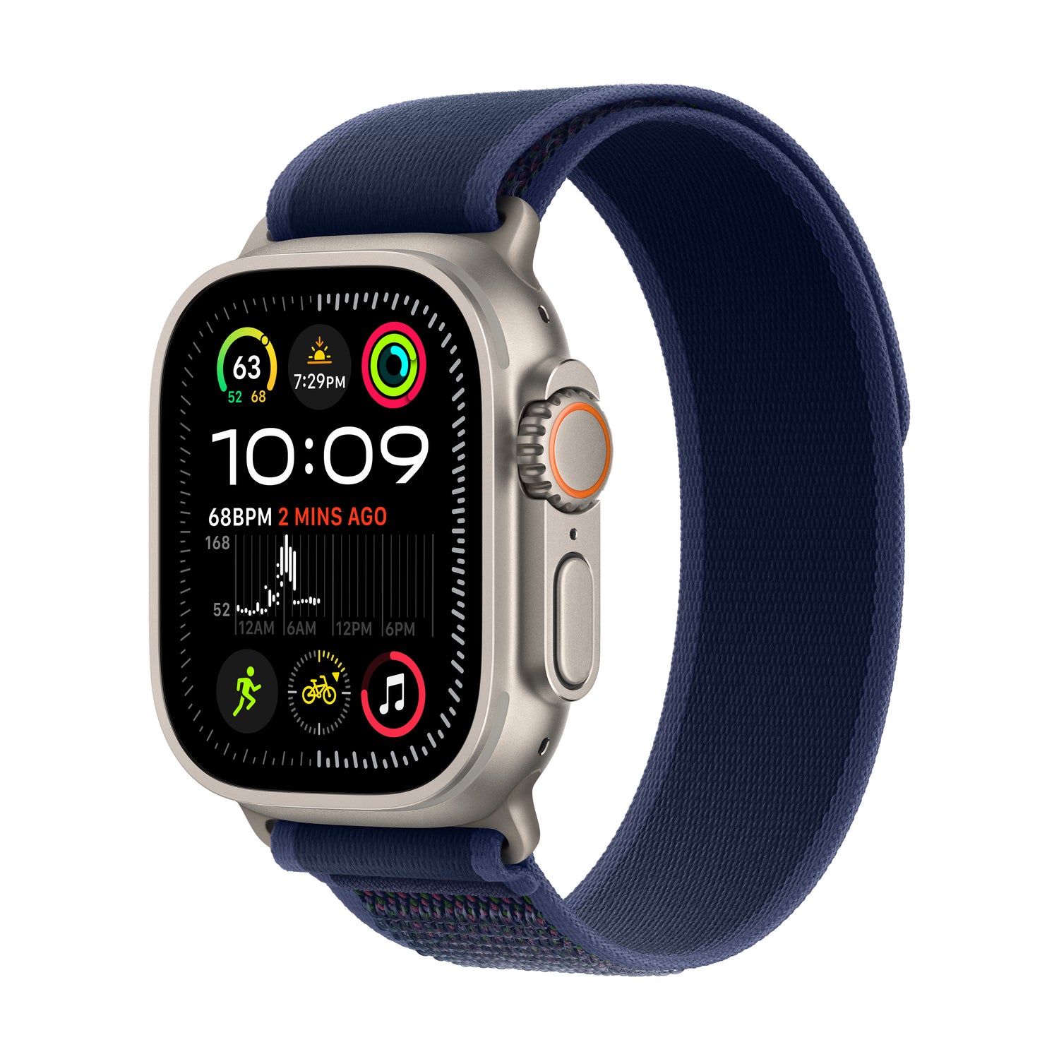 Apple Watch Ultra 2 GPS + Cellular 49mm Natural Titanium Case with Blue Trail Loop - M/L - iSTYLE RO
