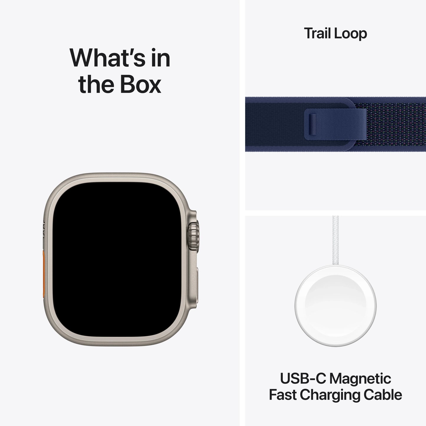 Apple Watch Ultra 2 GPS + Cellular 49mm Natural Titanium Case with Blue Trail Loop - M/L - iSTYLE RO