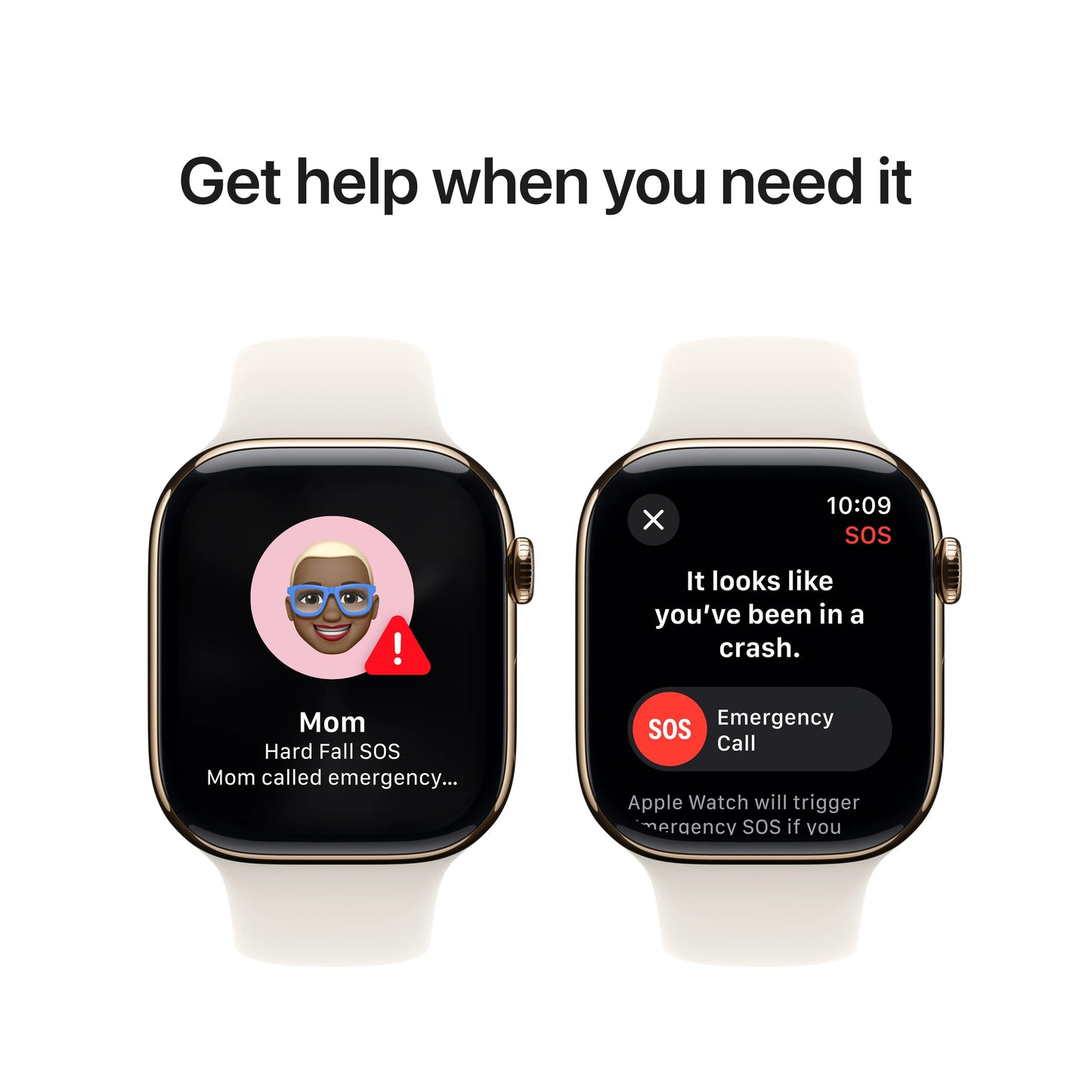Apple Watch Series 10 GPS + Cellular, 46mm Gold Titanium Case, Starlight Sport Band - M/L - iSTYLE RO