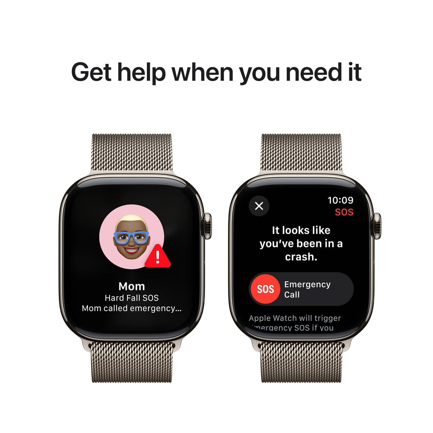 Apple Watch Series 10 GPS + Cellular, 46mm Natural Titanium Case, Natural Milanese Loop - M/L - iSTYLE RO