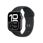 Apple Watch Series 10 GPS, 42mm Jet Black Aluminium Case, Black Sport Band - M/L - iSTYLE RO