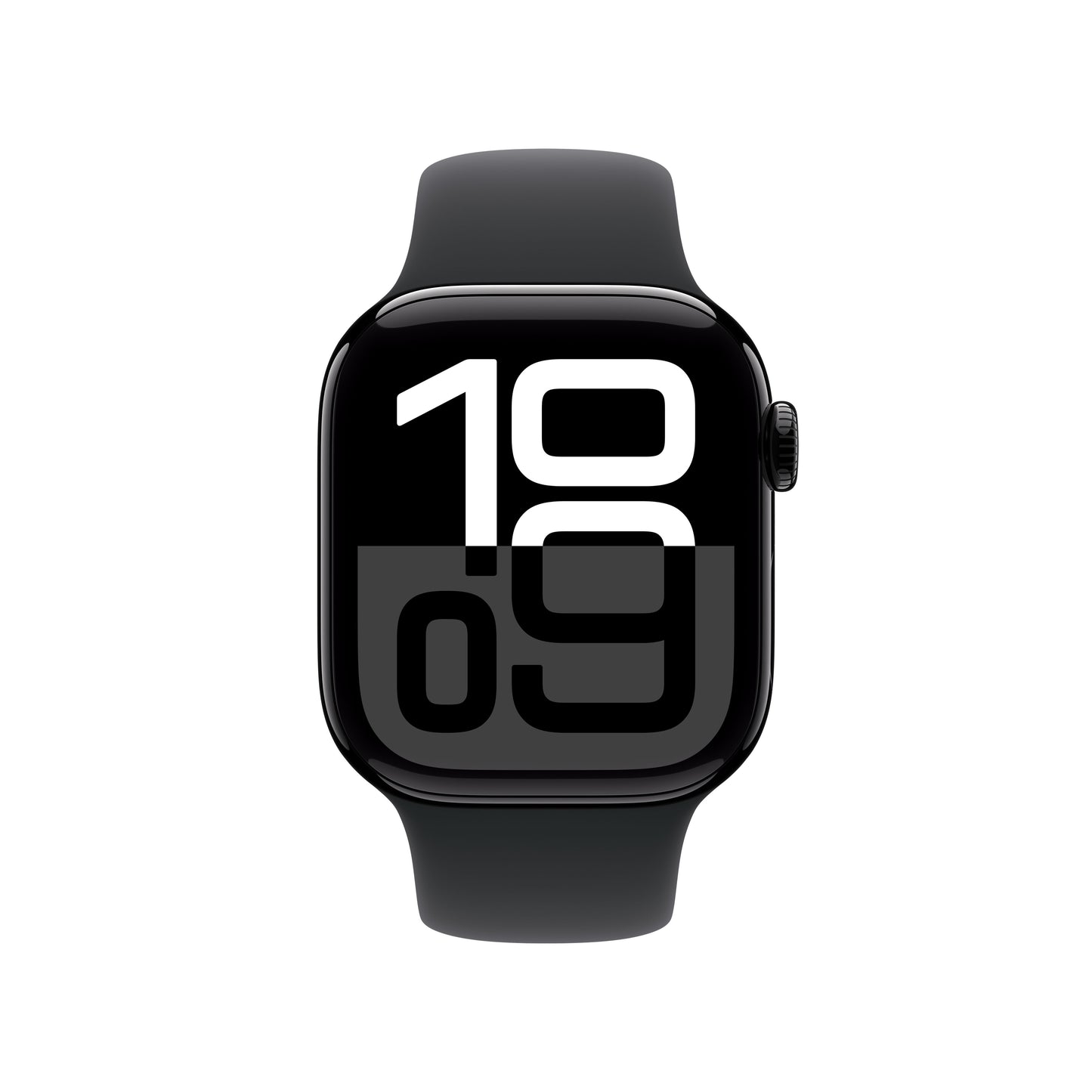 Apple Watch Series 10 GPS, 42mm Jet Black Aluminium Case, Black Sport Band - S/M - iSTYLE RO