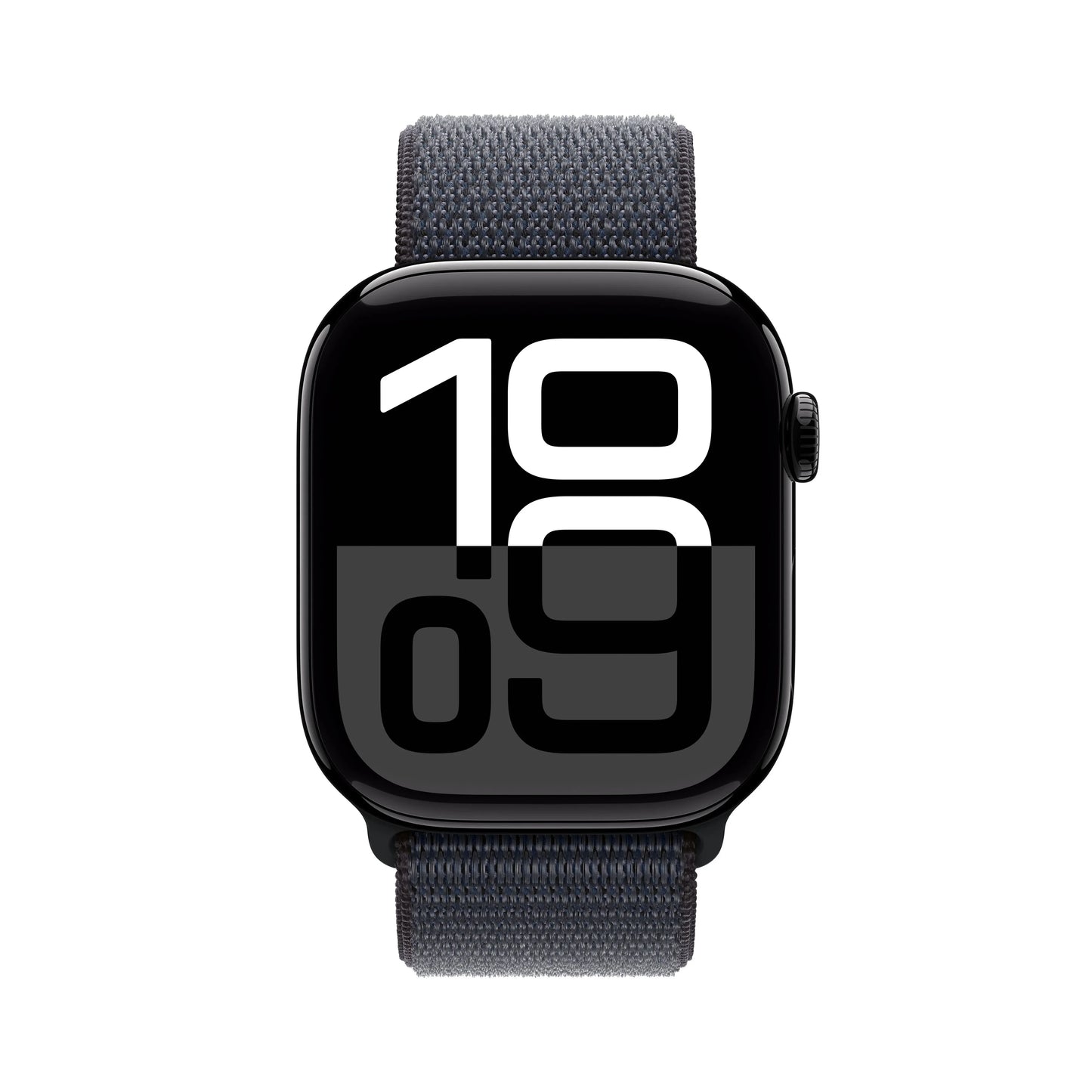 Apple Watch Series 10 GPS, 46mm Jet Black Aluminium Case, Ink Sport Loop - iSTYLE RO