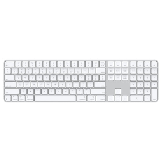 Tastatura Apple Magic Keyboard (2024) cu Touch ID si Numeric Keypad, US KB, Alb - iSTYLE RO