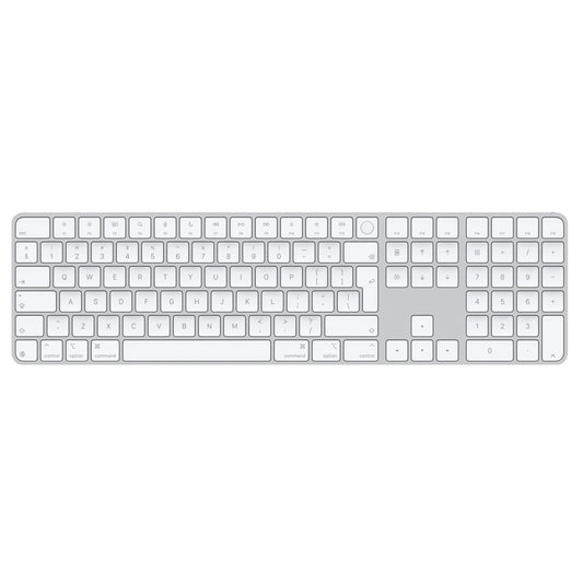 Tastatura Apple Magic Keyboard (2024) cu Touch ID si Numeric Keypad, INT KB, Alb - iSTYLE RO