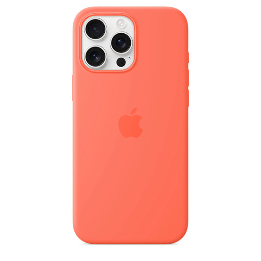 Husa de protectie Apple cu MagSafe pentru iPhone 16 Pro Max, Silicon, Tangerine (SEASONAL) - iSTYLE RO