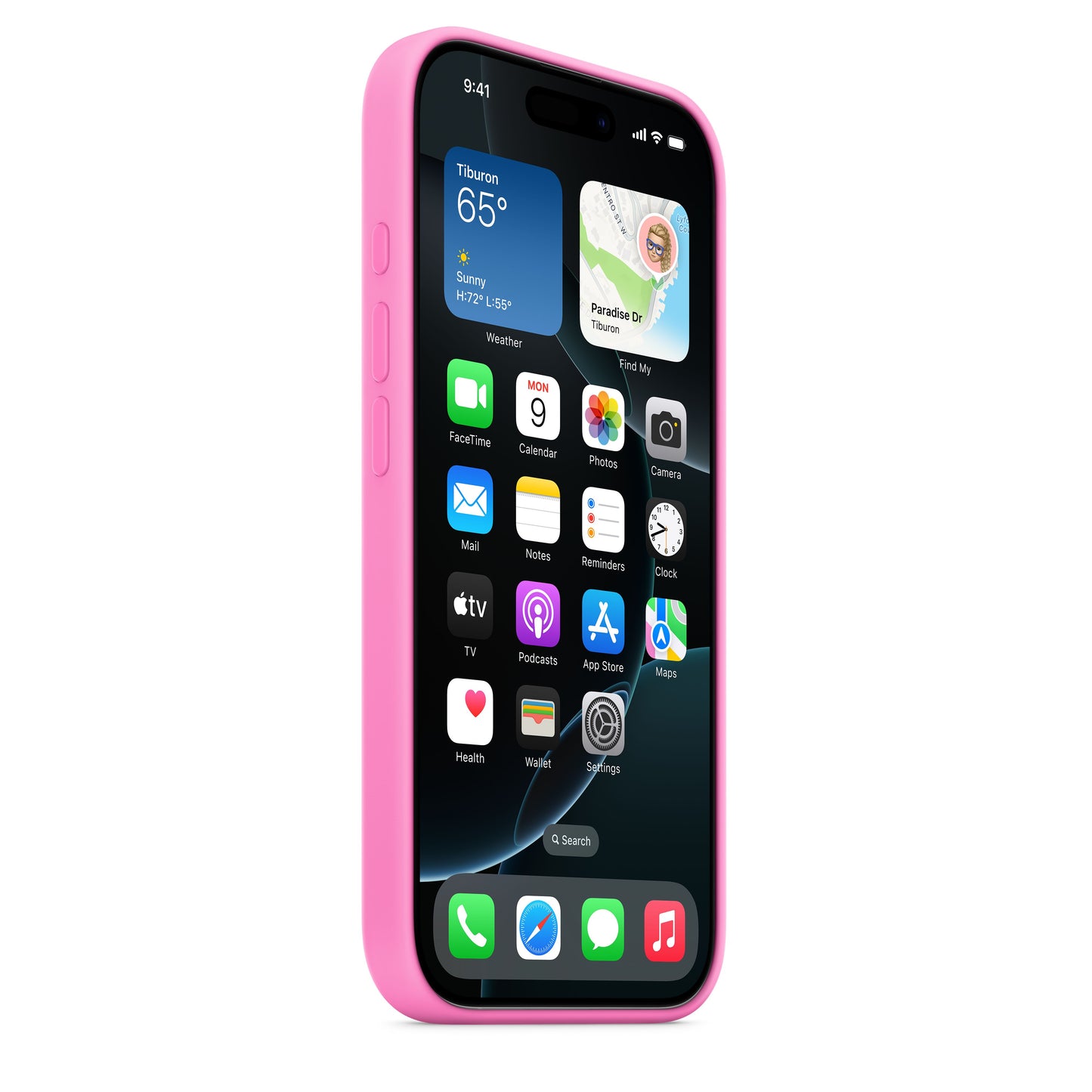 Husa de protectie Apple cu MagSafe pentru iPhone 16 Pro, Silicon, Peony (SEASONAL) - iSTYLE RO