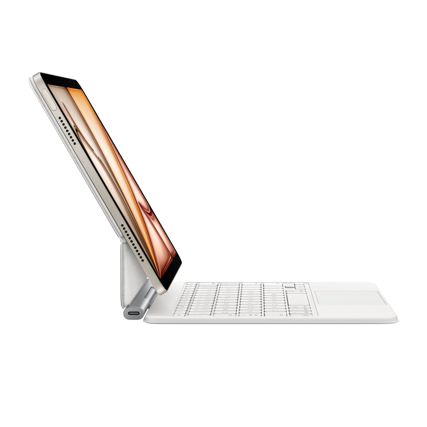 Husa cu tastatura Apple Magic Keyboard pentru iPad Air 11" (M3) Alb, layout RO - iSTYLE RO