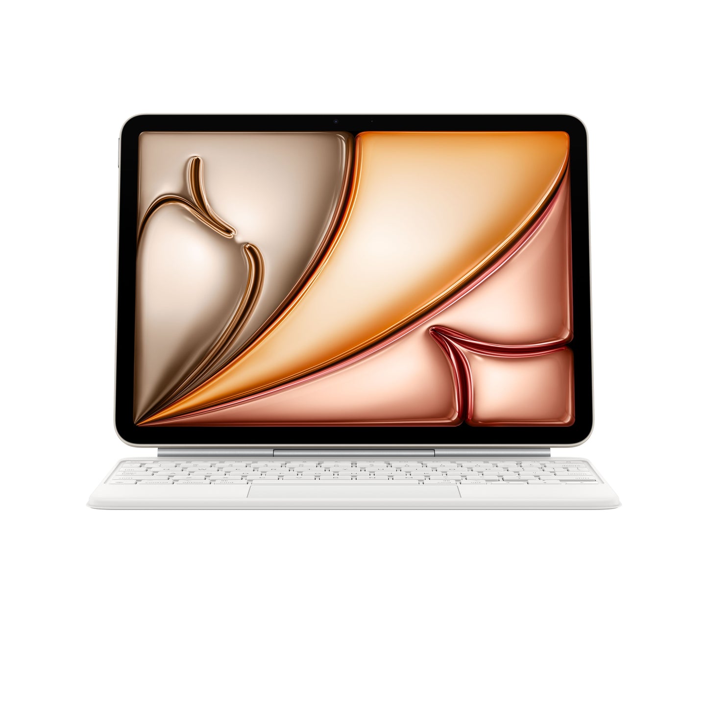 Husa cu tastatura Apple Magic Keyboard pentru iPad Air 11" (M3) Alb, layout RO - iSTYLE RO