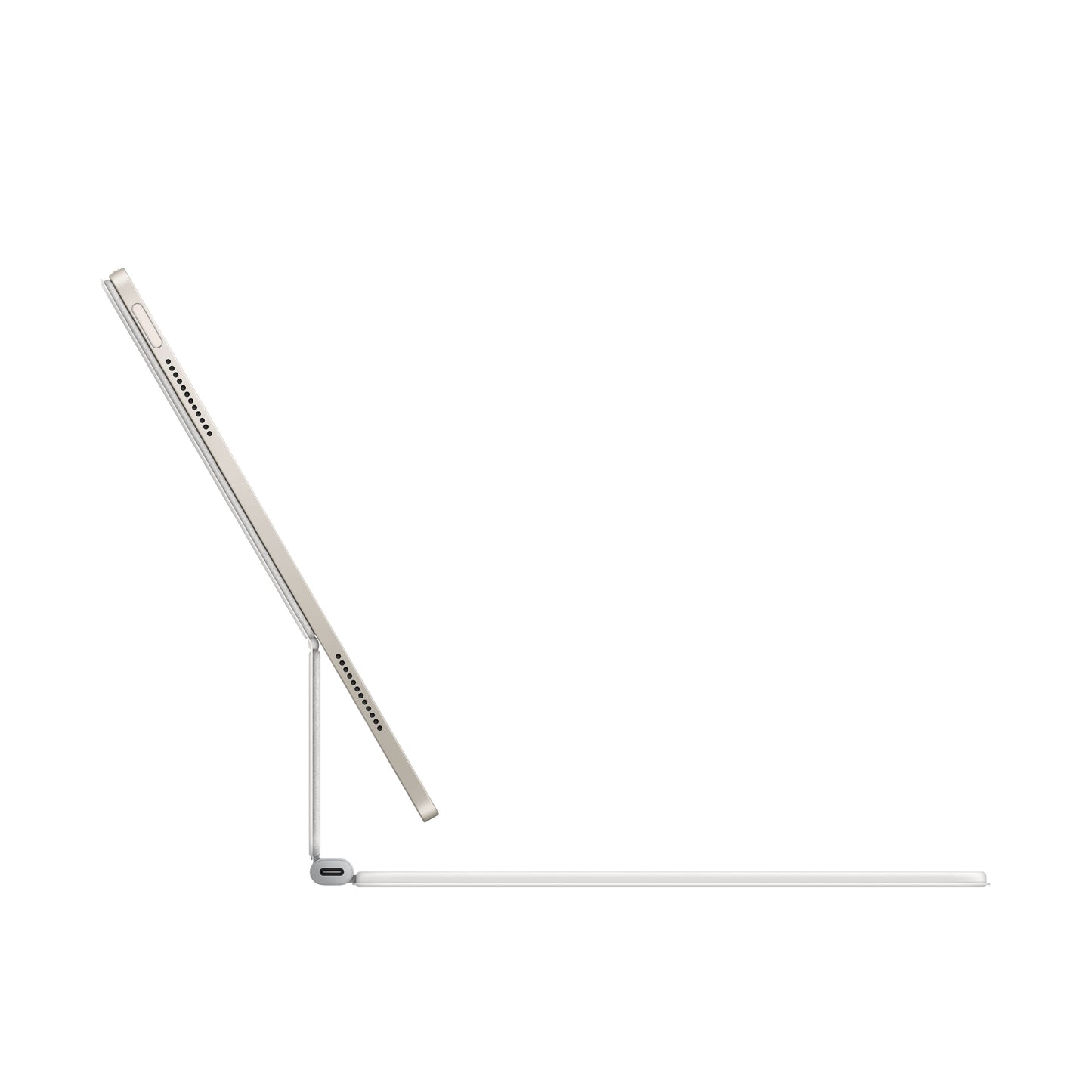 Husa cu tastatura Apple Magic Keyboard pentru iPad Air 13" (M3) Alb, layout RO - iSTYLE RO