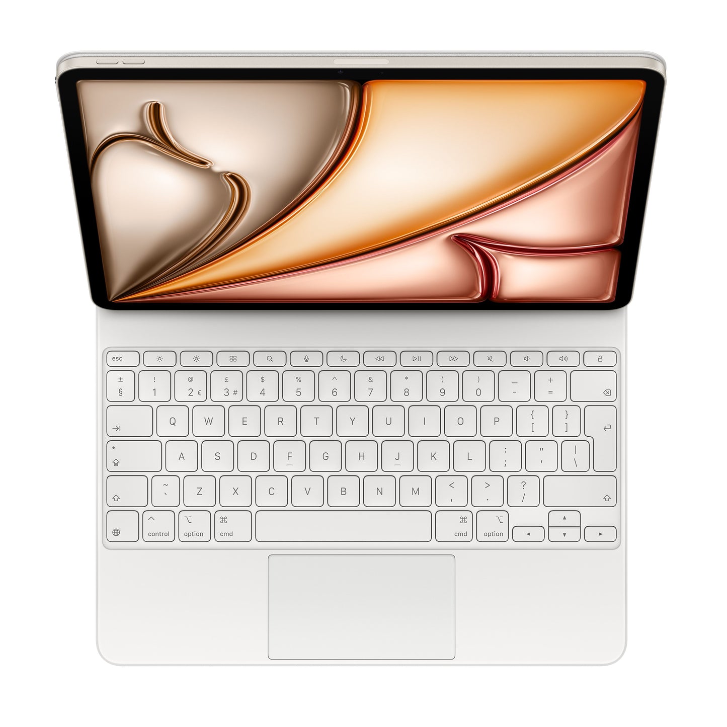 Husa cu tastatura Apple Magic Keyboard pentru iPad Air 13" (M3) Alb, layout RO - iSTYLE RO
