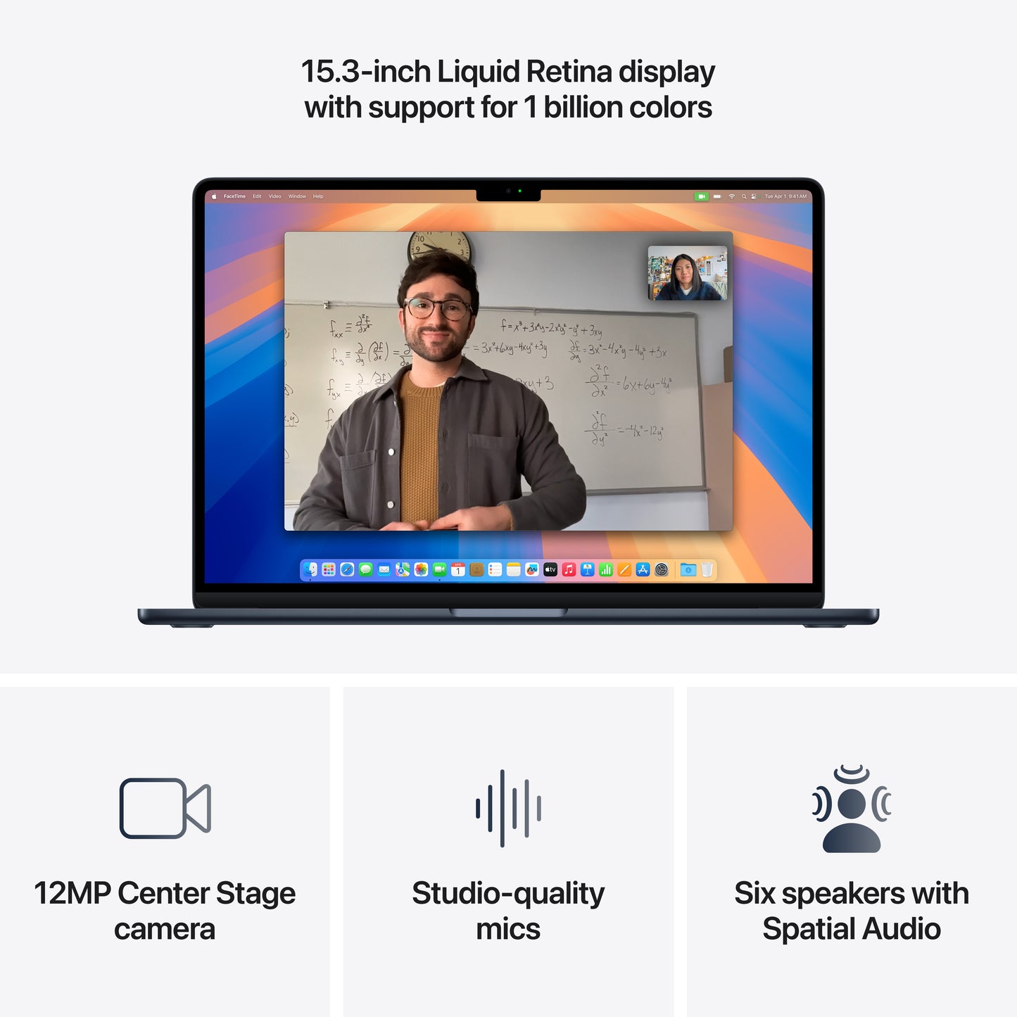 MacBook Air 15", procesor Apple M4, 10 nuclee CPU si 10 nuclee GPU, 16GB, 256GB, Midnight, INT KB - iSTYLE RO