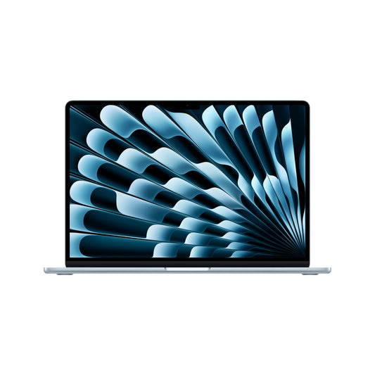 MacBook Air 15", procesor Apple M4, 10 nuclee CPU si 10 nuclee GPU, 24GB, 512GB, Sky Blue, INT KB - iSTYLE RO