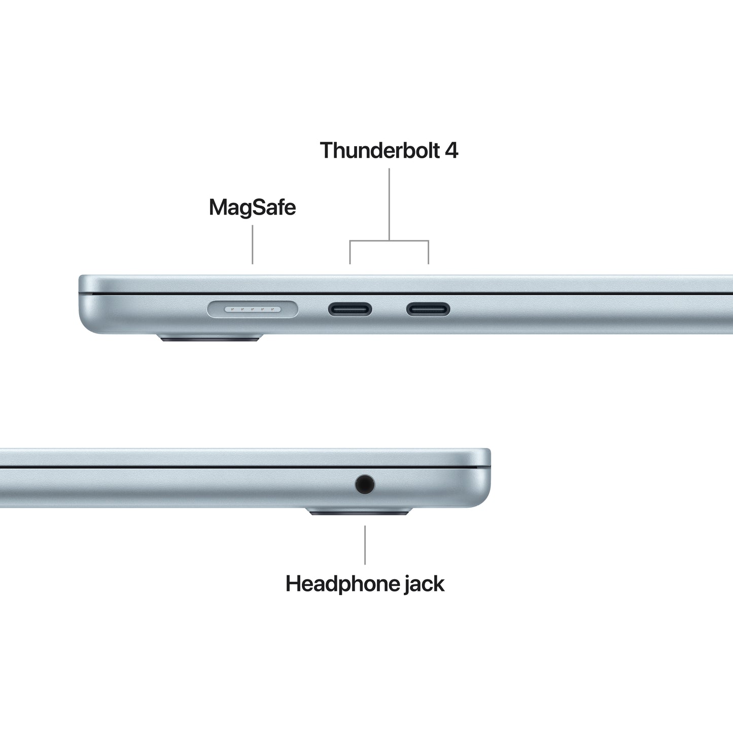 MacBook Air 15", procesor Apple M4, 10 nuclee CPU si 10 nuclee GPU, 24GB, 512GB, Sky Blue, INT KB - iSTYLE RO