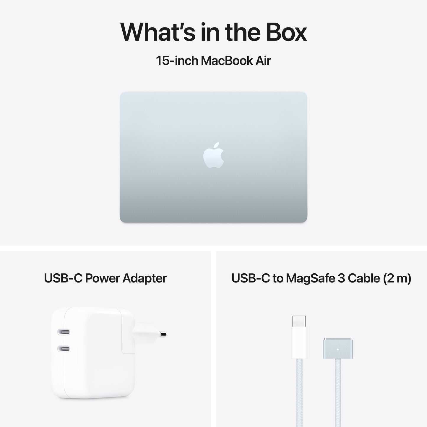 MacBook Air 15", procesor Apple M4, 10 nuclee CPU si 10 nuclee GPU, 24GB, 512GB, Sky Blue, INT KB - iSTYLE RO