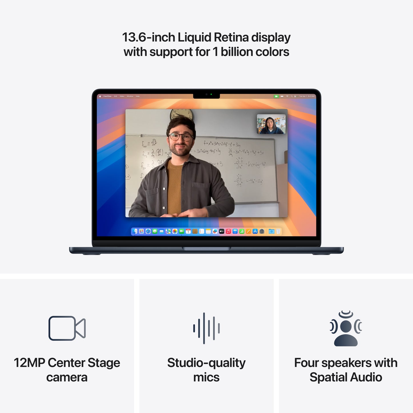MacBook Air 13", procesor Apple M4, 10 nuclee CPU si 10 nuclee GPU, 16GB, 512GB, Midnight, INT KB - iSTYLE RO