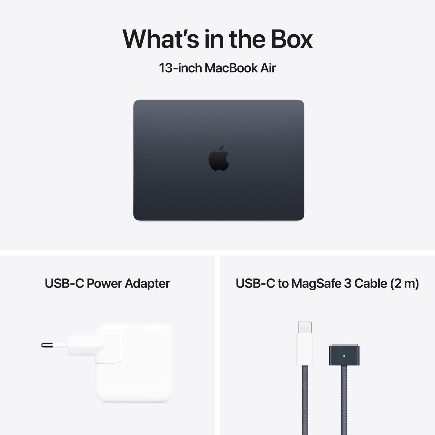MacBook Air 13", procesor Apple M4, 10 nuclee CPU si 10 nuclee GPU, 16GB, 512GB, Midnight, INT KB - iSTYLE RO