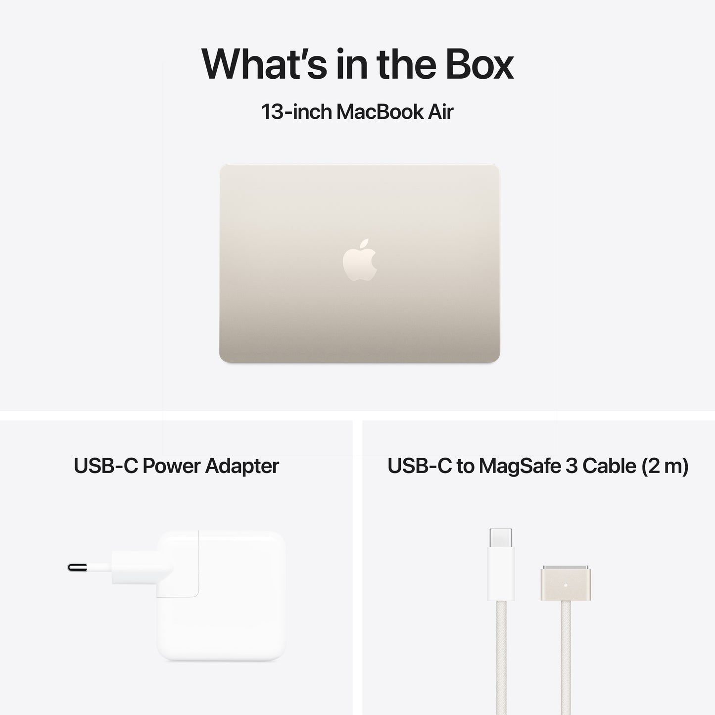 MacBook Air 13", procesor Apple M4, 10 nuclee CPU si 8 nuclee GPU, 16GB, 256GB, Starlight, INT KB - iSTYLE RO