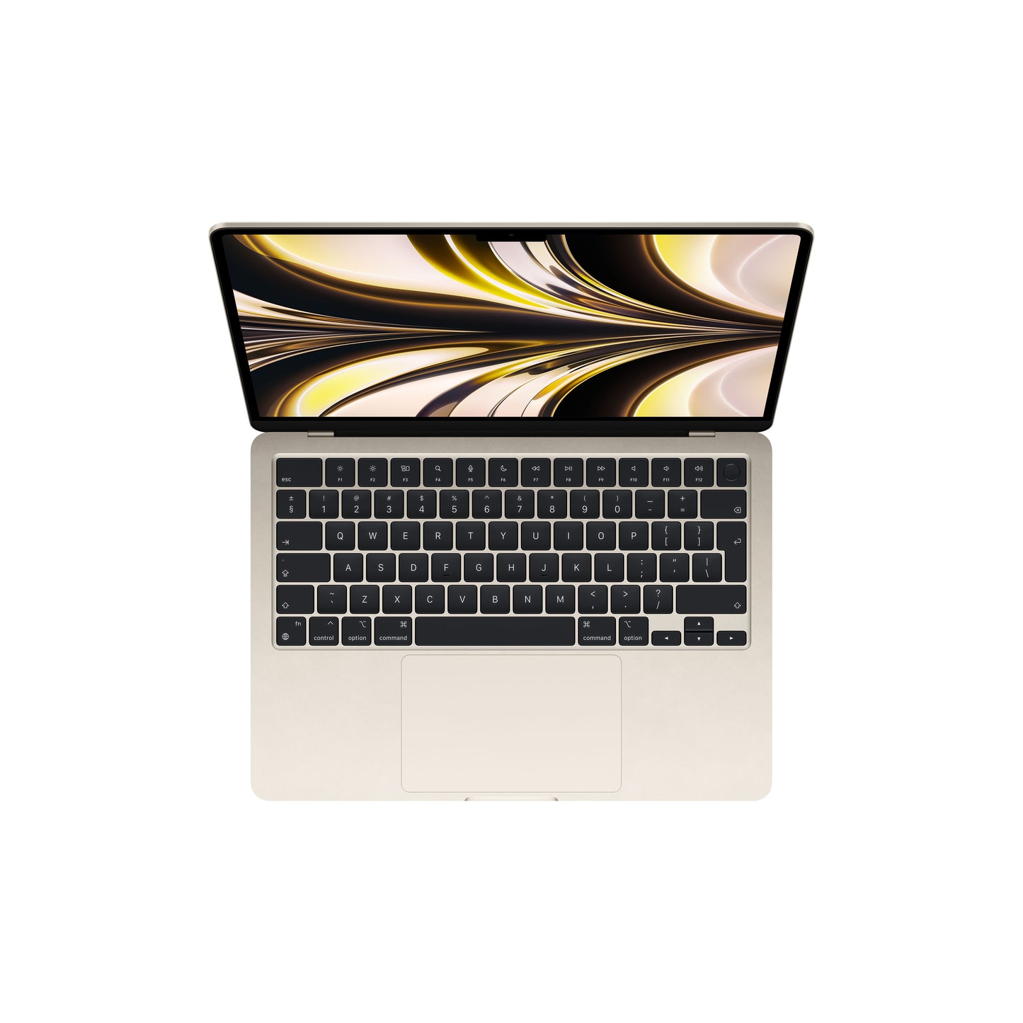 MacBook Air 13", procesor Apple M2, 8 nuclee CPU si 8 nuclee GPU, 16GB, 256GB, Starlight, INT KB - iSTYLE RO